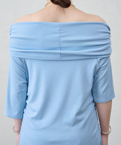 SHENERY 露肩不對稱設計 套頭上衣