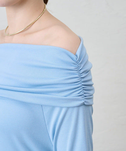 SHENERY 露肩不對稱設計 套頭上衣