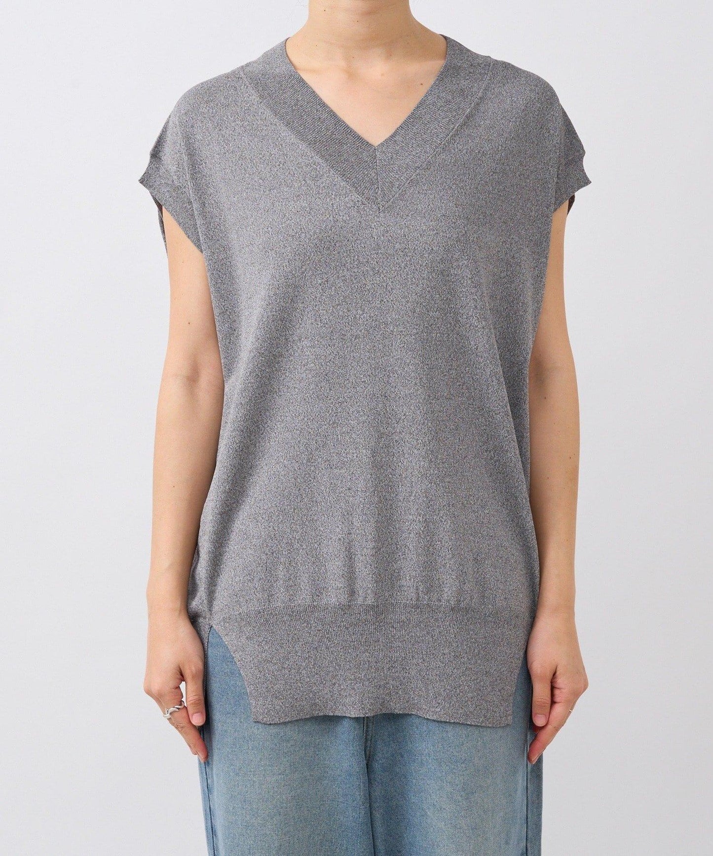 【套裝可搭配】人造絲混紡長款後開衫針織衫/7月中旬發貨預定