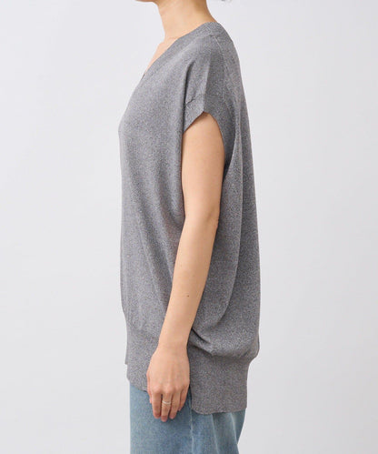 【套裝可搭配】人造絲混紡長款後開衫針織衫/7月中旬發貨預定