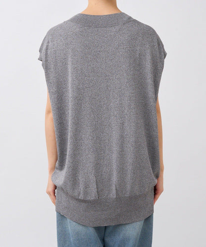 【套裝可搭配】人造絲混紡長款後開衫針織衫/7月中旬發貨預定