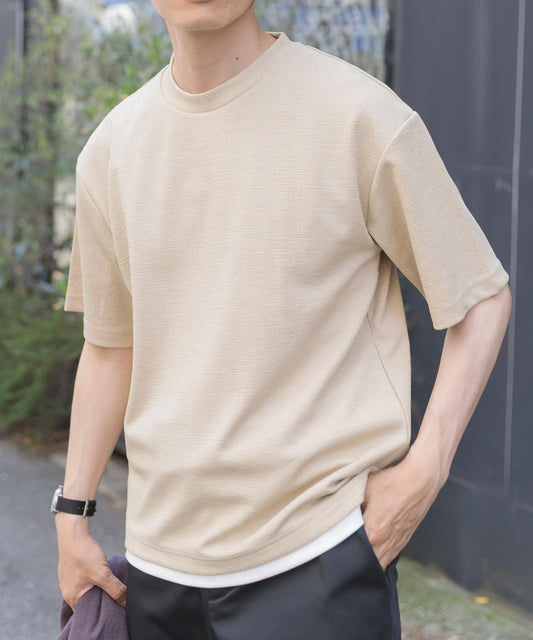 假兩件提花上衣