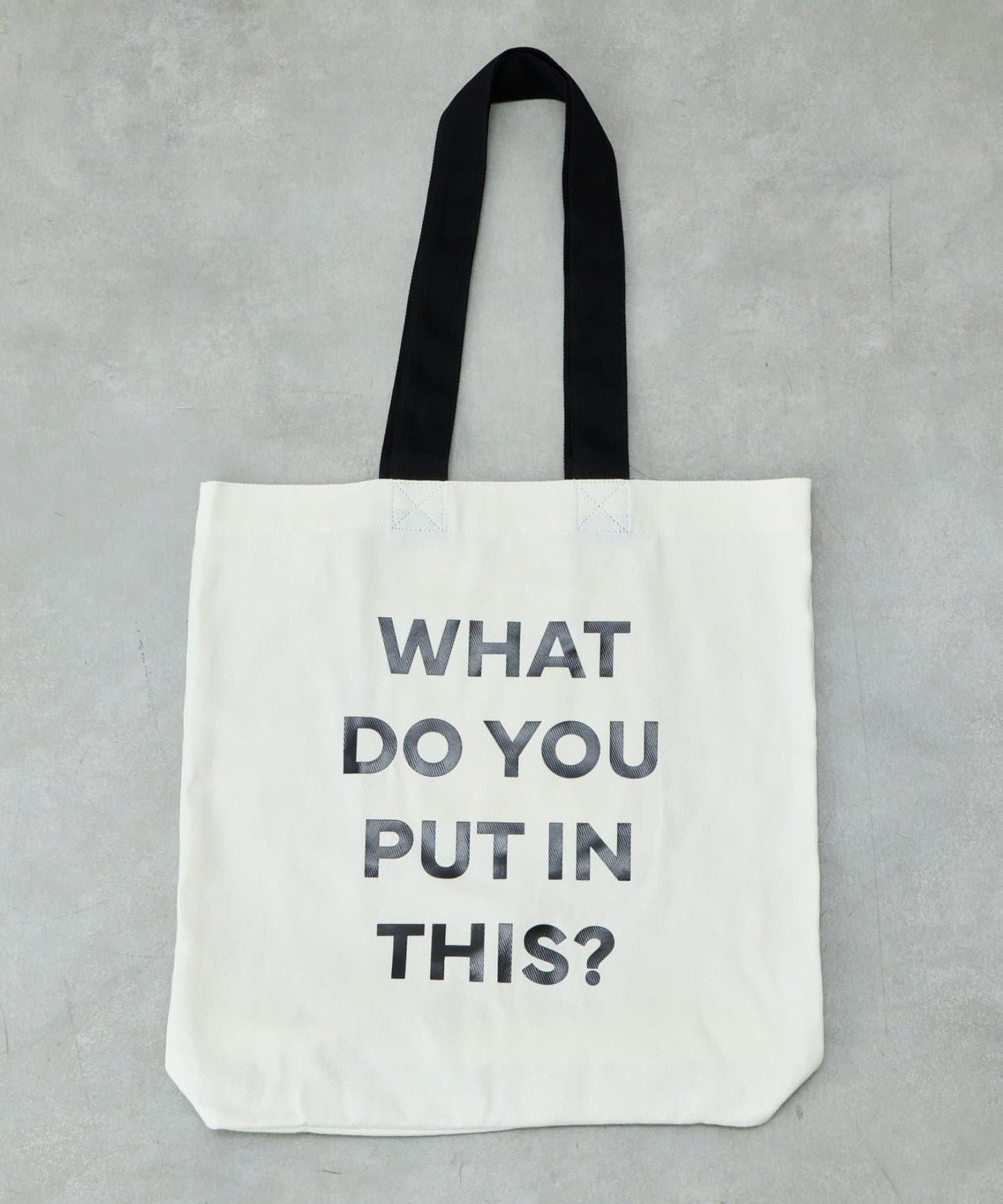 棉帆布標誌手提包