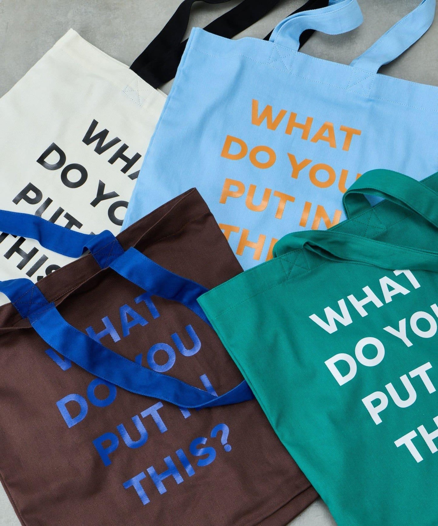 棉帆布標誌手提包