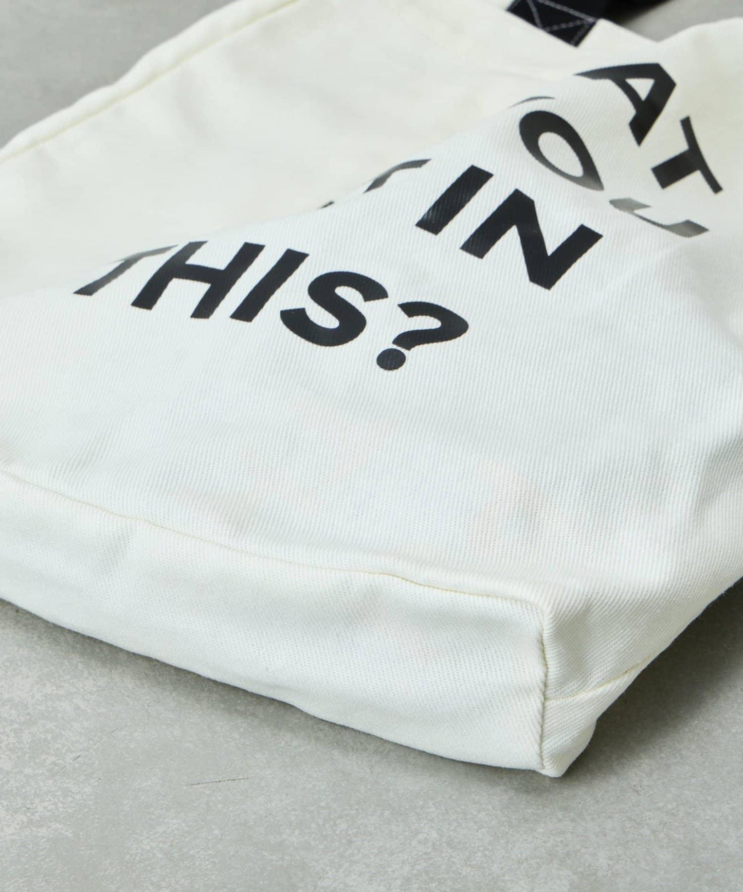 棉帆布標誌手提包