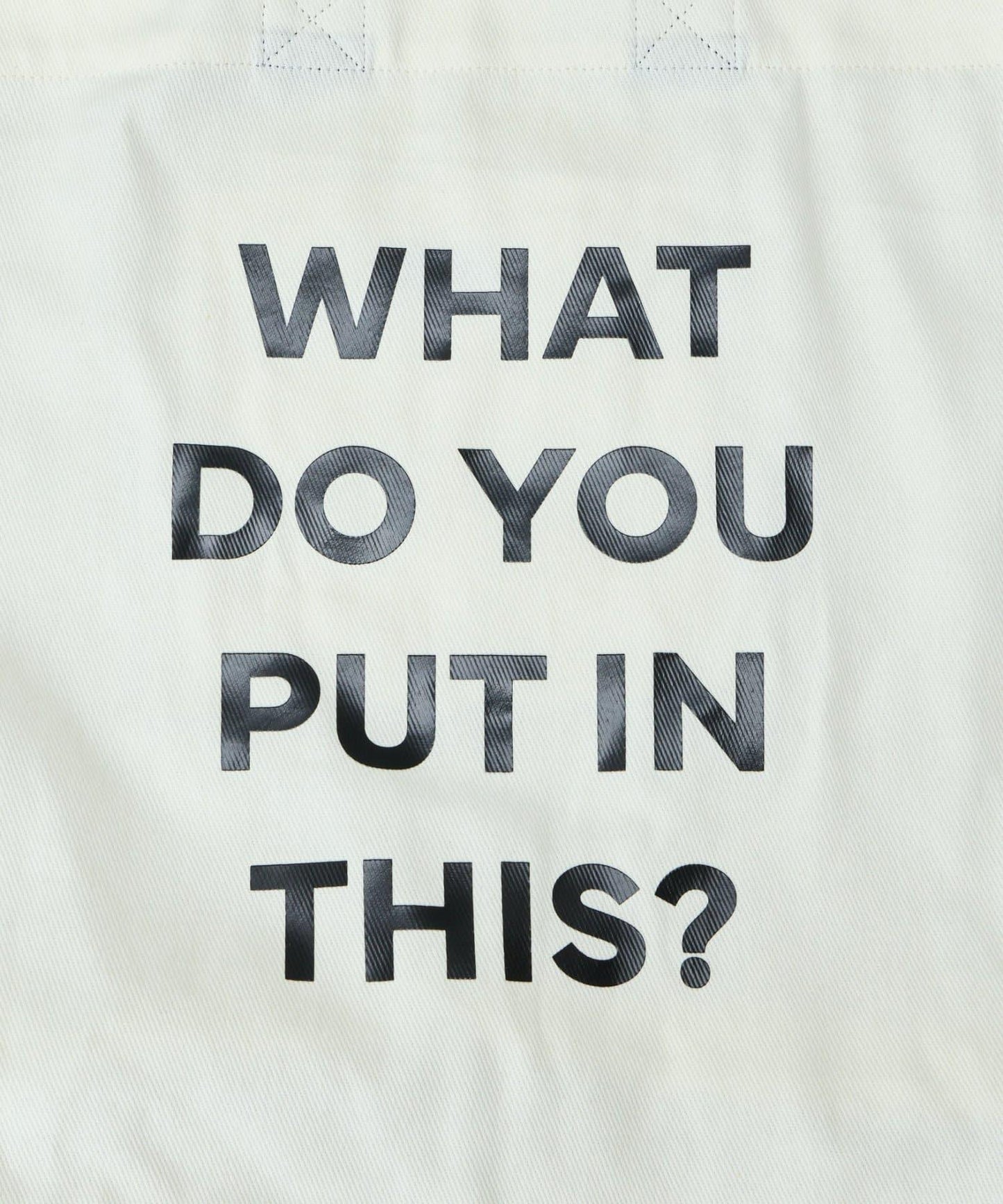 棉帆布標誌手提包