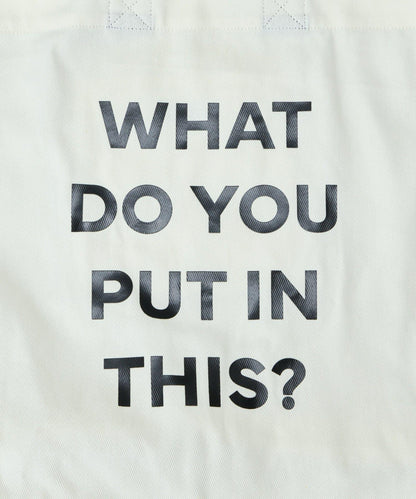 棉帆布標誌手提包