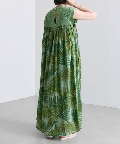 ear PAPILLONNER 蕨葉圖案連衣裙