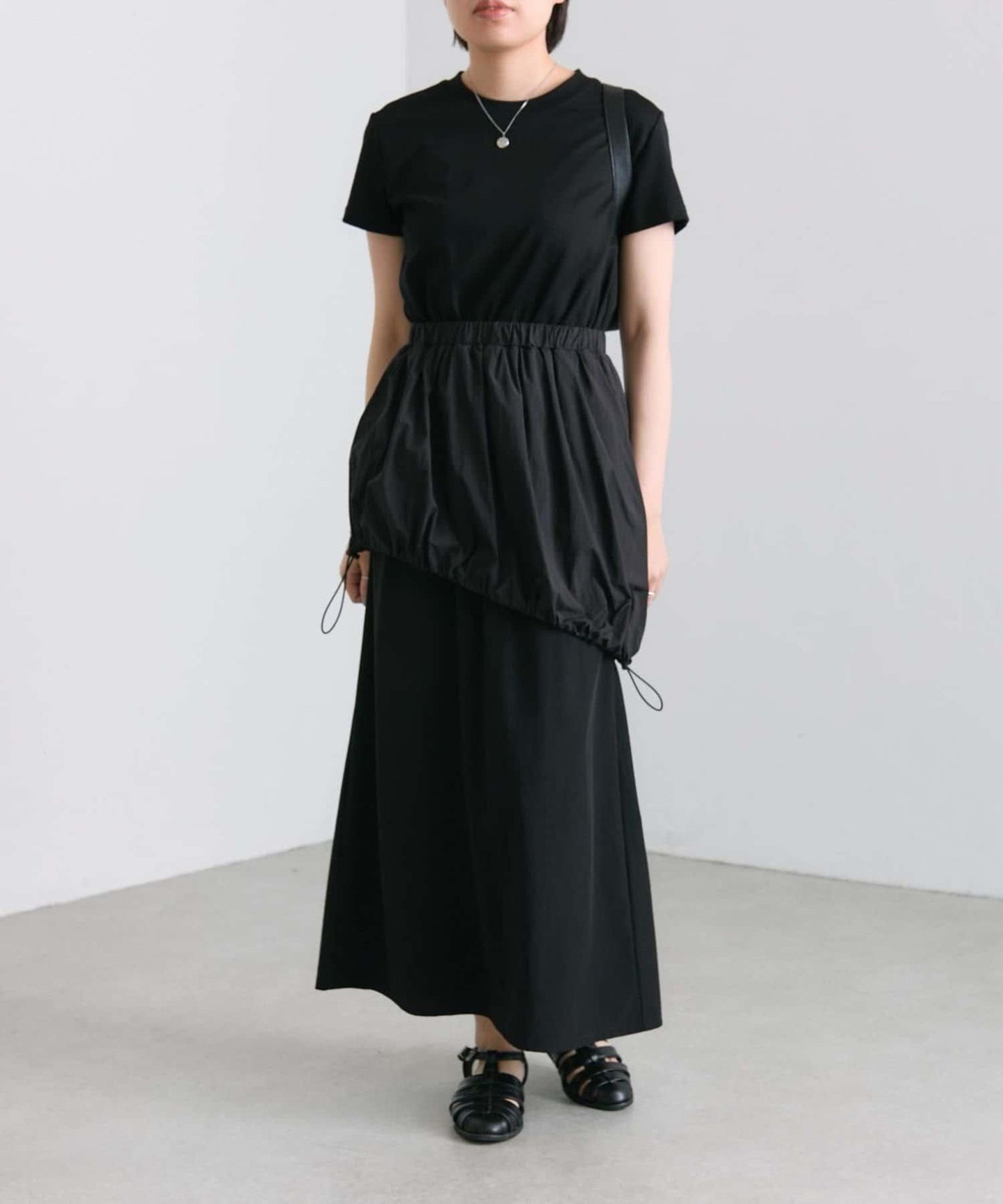 ear PAPILLONNER 不對稱氣球廓形連衣裙