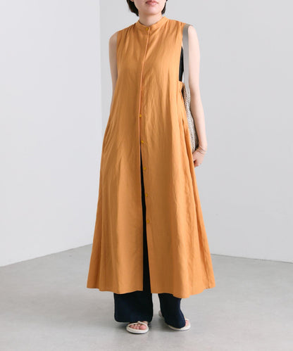 ear PAPILLONNER 側鬆緊無袖連衣裙