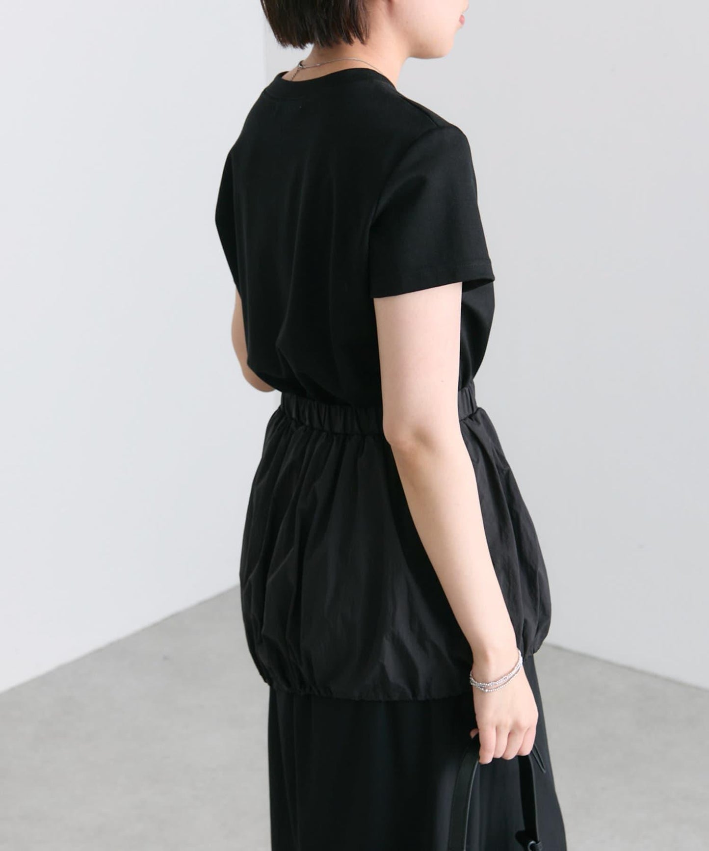 ear PAPILLONNER 不對稱氣球廓形連衣裙