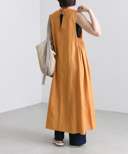 ear PAPILLONNER 側鬆緊無袖連衣裙