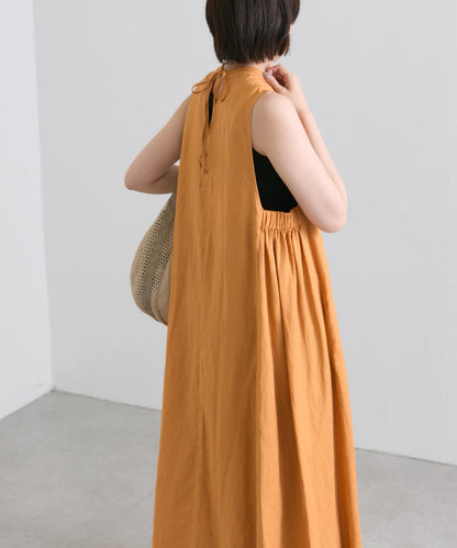 ear PAPILLONNER 側鬆緊無袖連衣裙