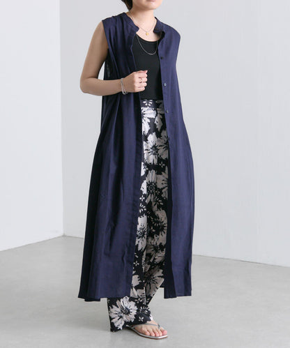 ear PAPILLONNER 側鬆緊無袖連衣裙