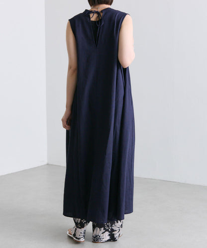 ear PAPILLONNER 側鬆緊無袖連衣裙