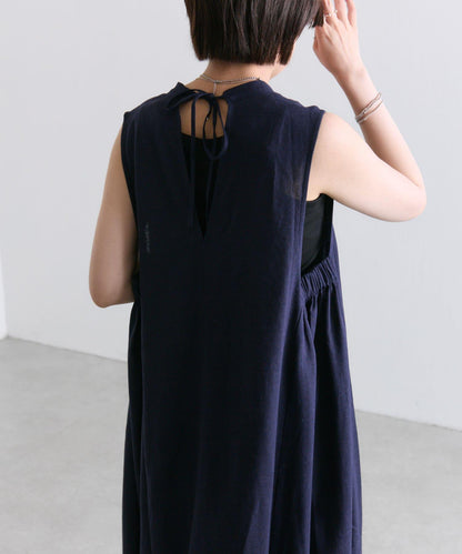 ear PAPILLONNER 側鬆緊無袖連衣裙