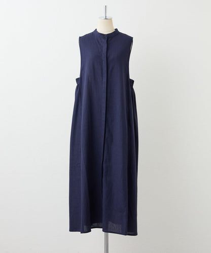 ear PAPILLONNER 側鬆緊無袖連衣裙