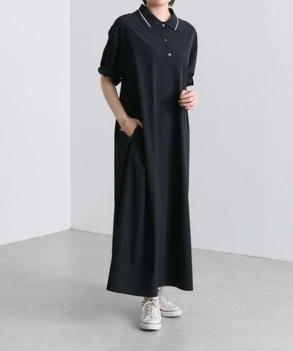 《有視頻/速幹/輕鬆》Polo領連衣裙【SUM1 STYLE(斯密風格)】