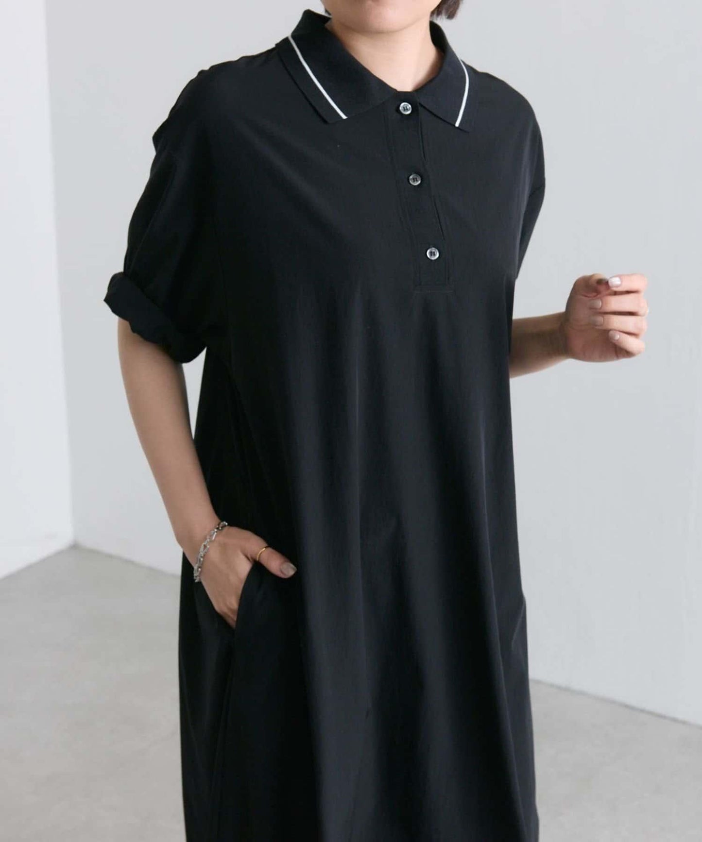《有視頻/速幹/輕鬆》Polo領連衣裙【SUM1 STYLE(斯密風格)】