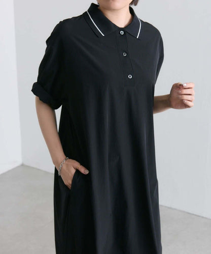 《有視頻/速幹/輕鬆》Polo領連衣裙【SUM1 STYLE(斯密風格)】