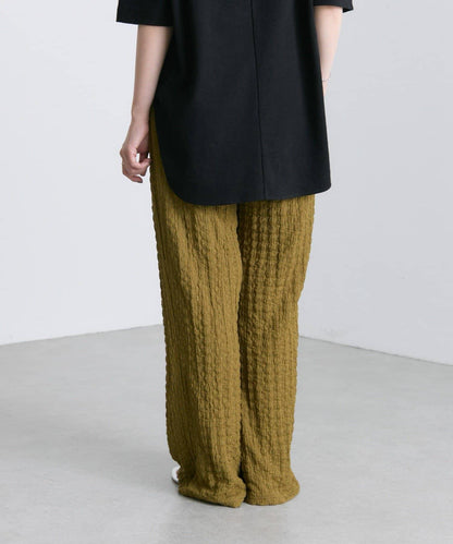 ear PAPILLONNER 波紋質感 喇叭版型 褲子