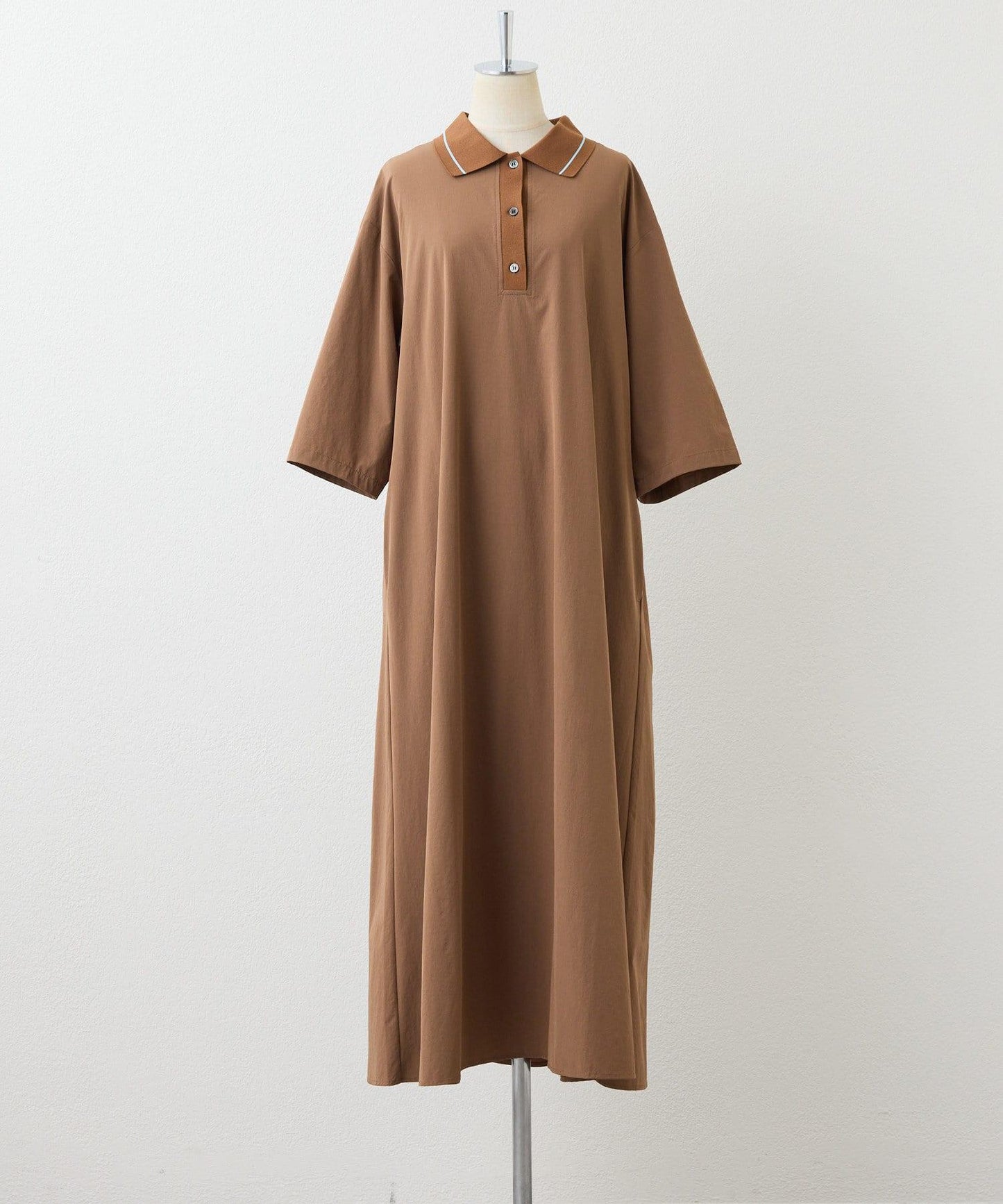 《有視頻/速幹/輕鬆》Polo領連衣裙【SUM1 STYLE(斯密風格)】