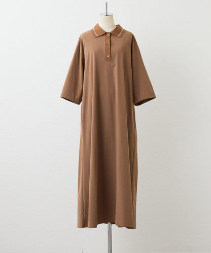 《有視頻/速幹/輕鬆》Polo領連衣裙【SUM1 STYLE(斯密風格)】