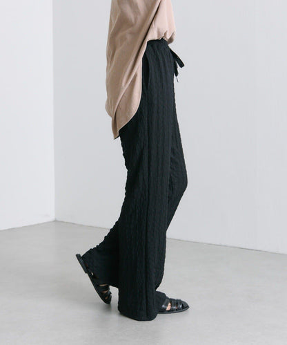 ear PAPILLONNER 波紋質感 喇叭版型 褲子