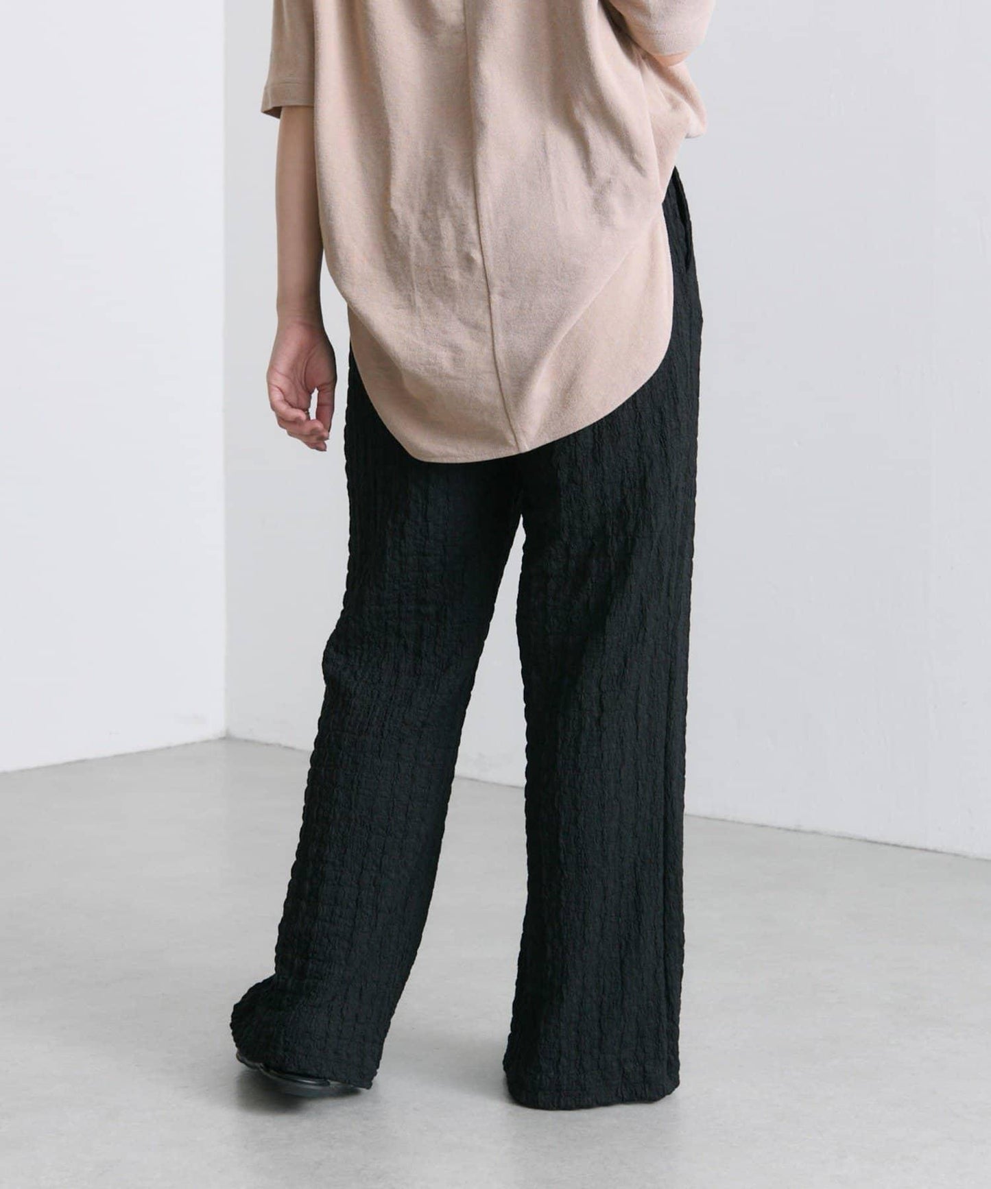 ear PAPILLONNER 波紋質感 喇叭版型 褲子