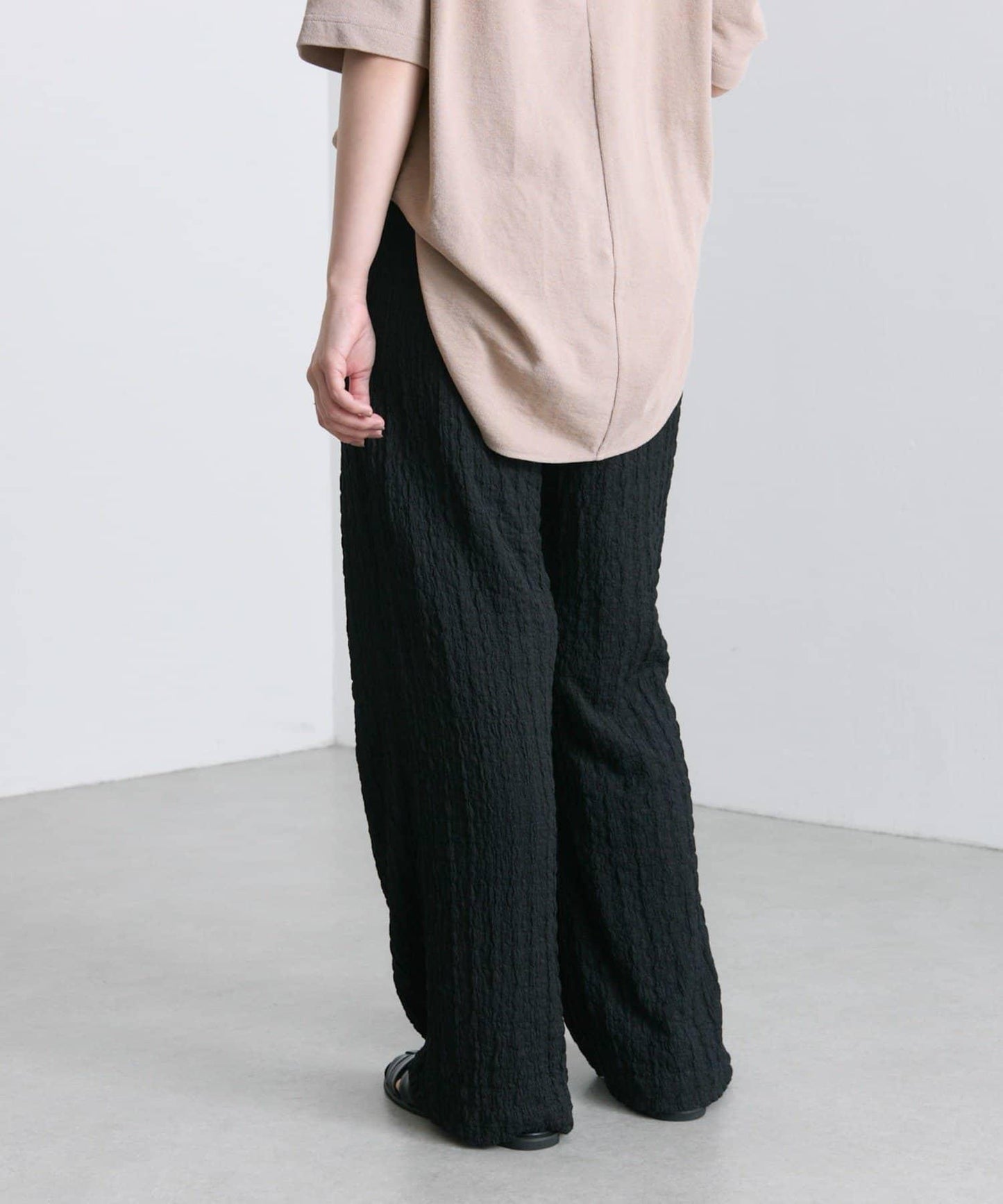 ear PAPILLONNER 波紋質感 喇叭版型 褲子