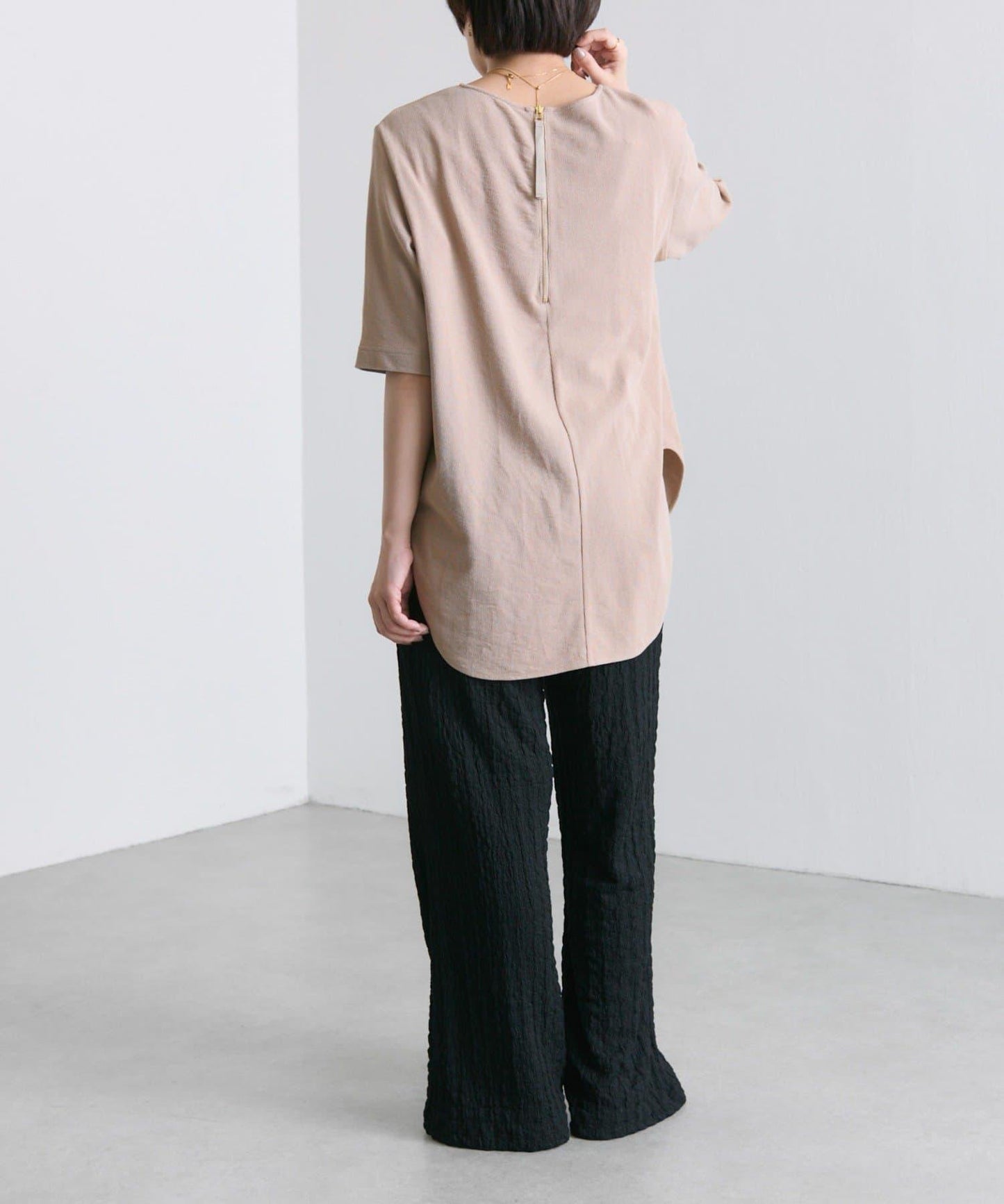 ear PAPILLONNER 波紋質感 喇叭版型 褲子