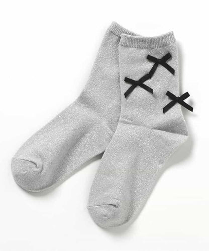 3P套裝 蝴蝶結襪