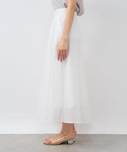 透紗提花半身裙