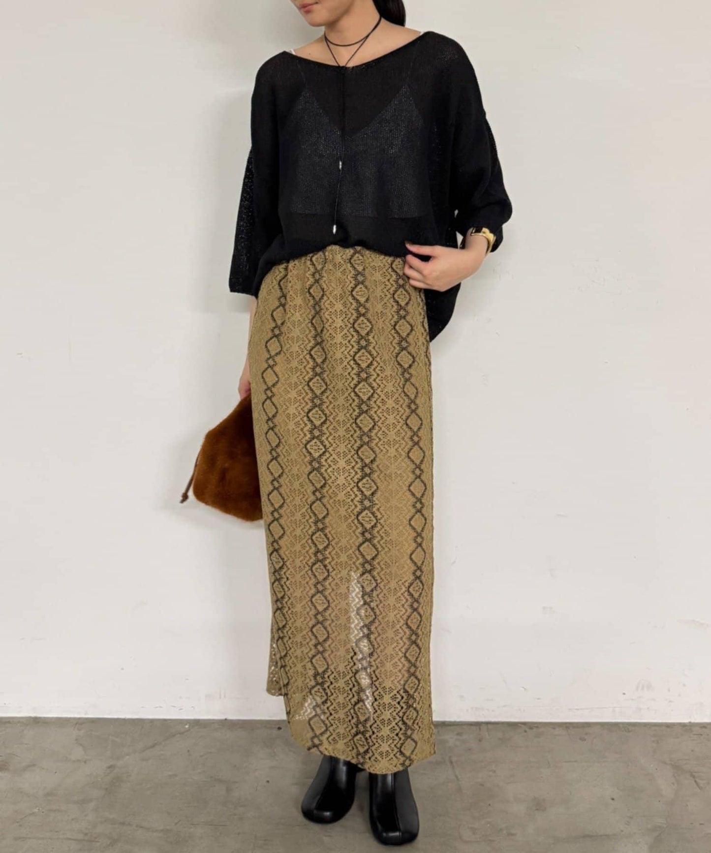 Loungedress 修身蕾絲半身裙