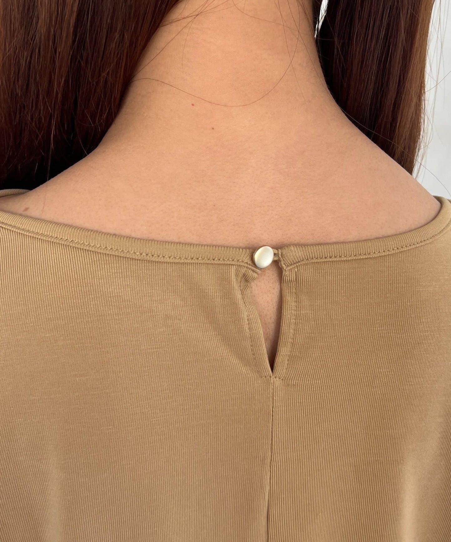 肩部褶皺氣球袖T恤