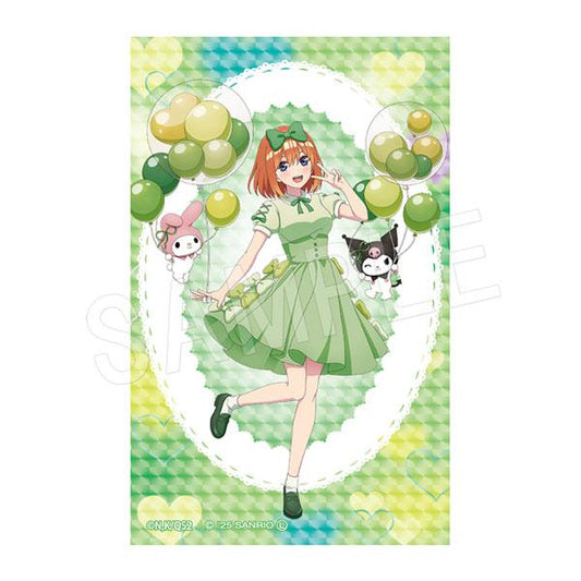 《五等分的新娘》*×《美樂蒂》&《庫洛米》_閃閃發光貼紙 氣球&絲帶Ver. 四葉