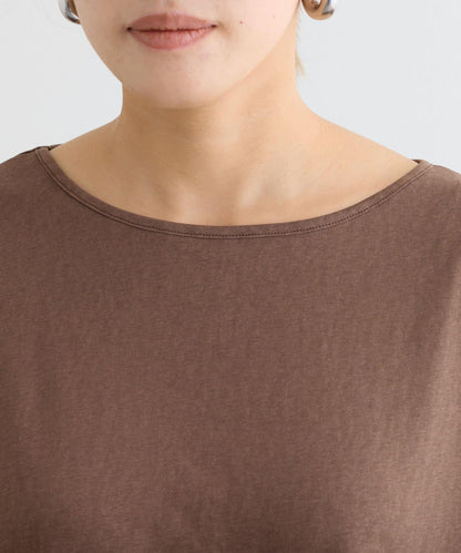 透薄拼接一點刺繡oversize短袖T恤