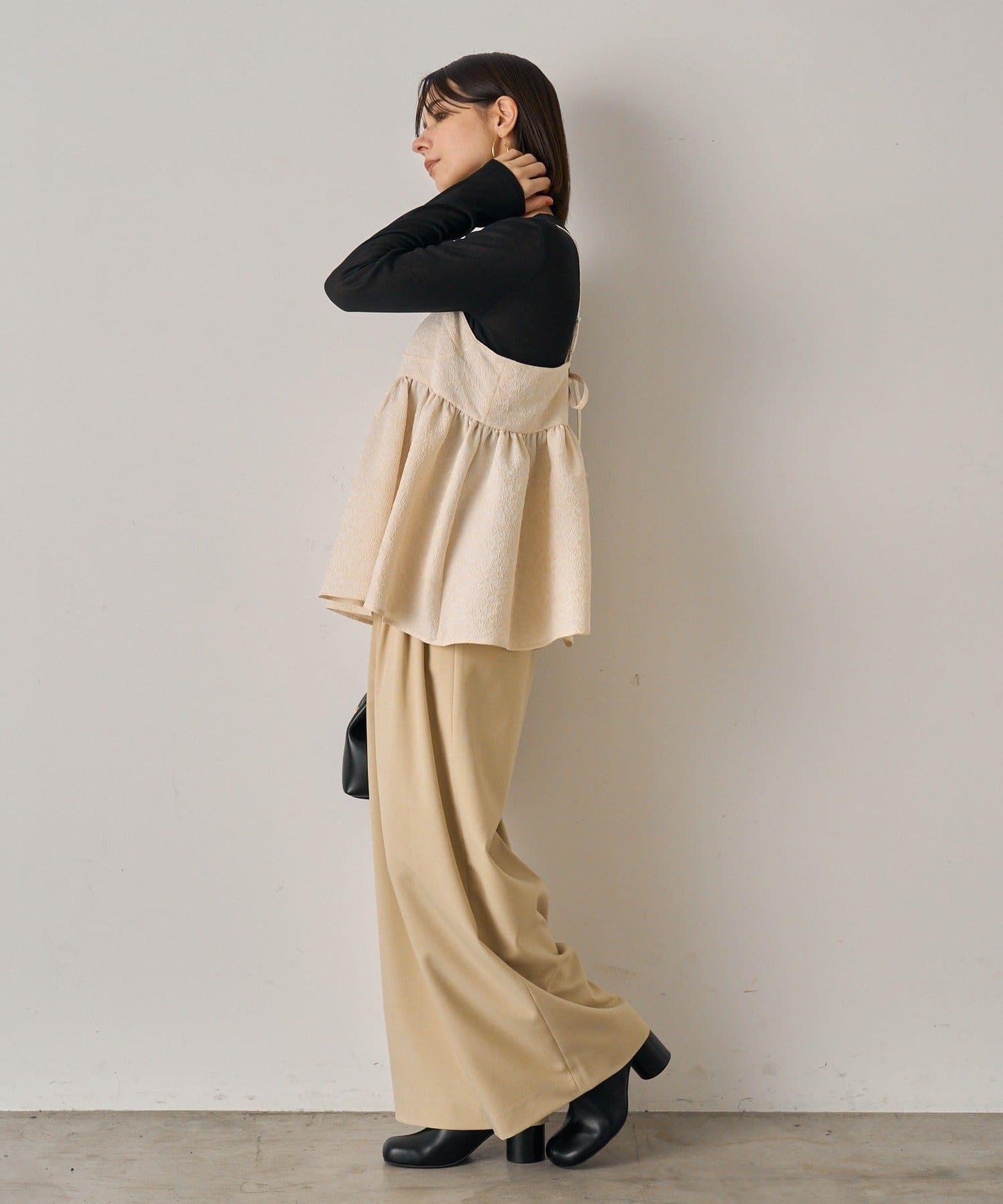 【Loungedress】豹紋提花吊帶背心