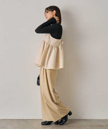 【Loungedress】豹紋提花吊帶背心