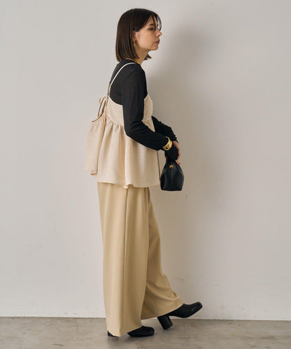 【Loungedress】豹紋提花吊帶背心