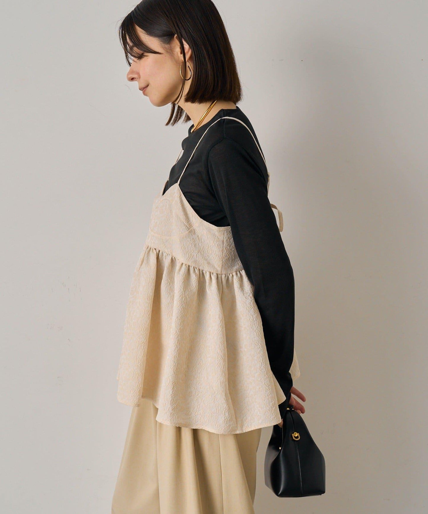 【Loungedress】豹紋提花吊帶背心