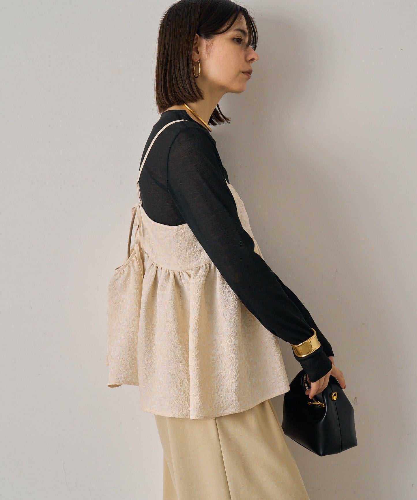 【Loungedress】豹紋提花吊帶背心