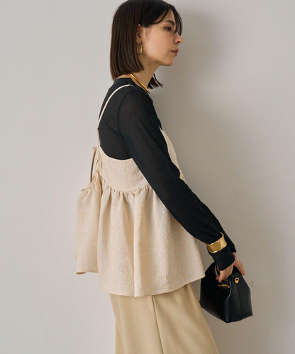 【Loungedress】豹紋提花吊帶背心