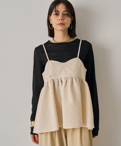 【Loungedress】豹紋提花吊帶背心