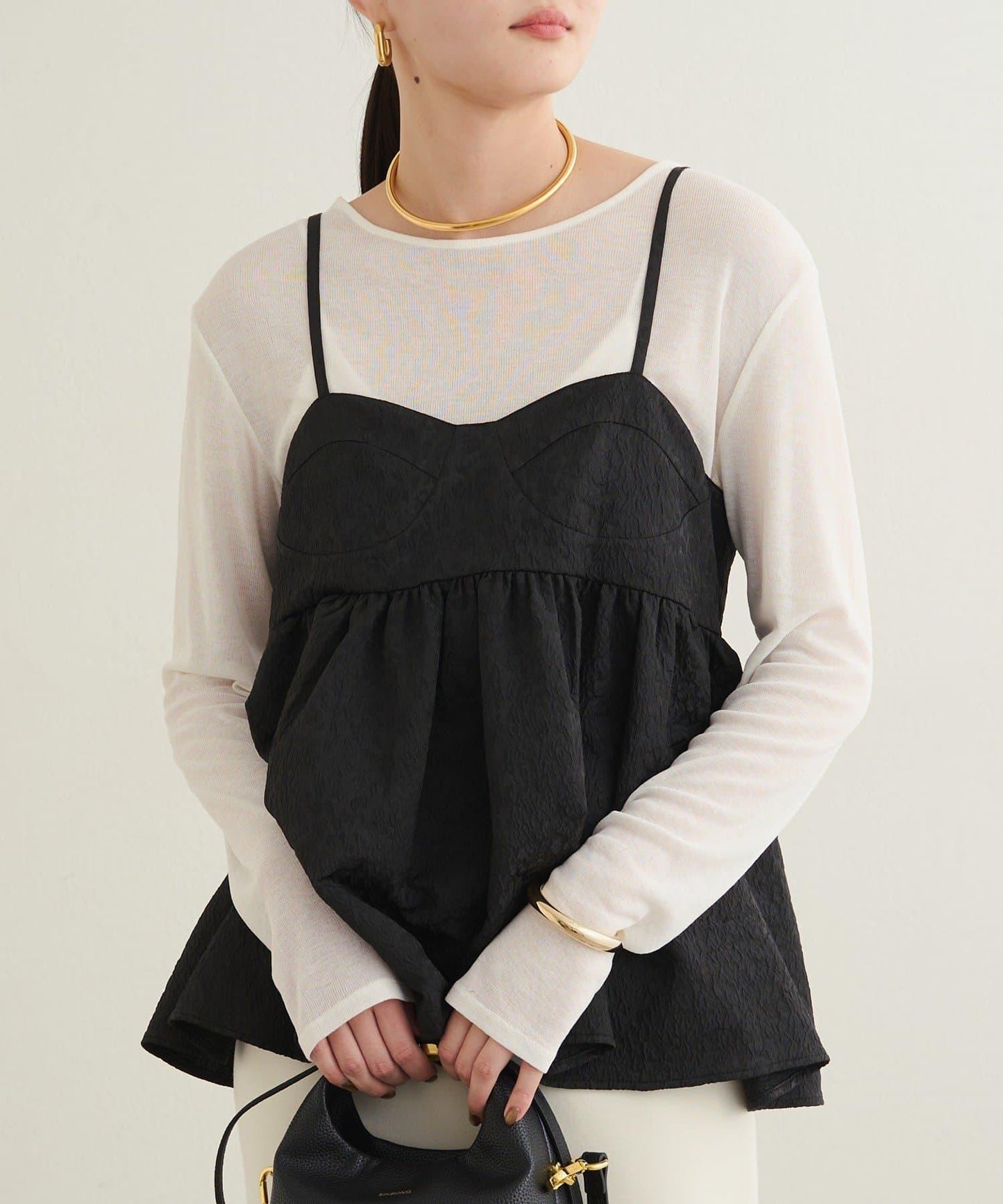 【Loungedress】豹紋提花吊帶背心