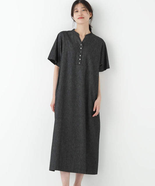 【限定顏色】淺色牛仔連衣裙