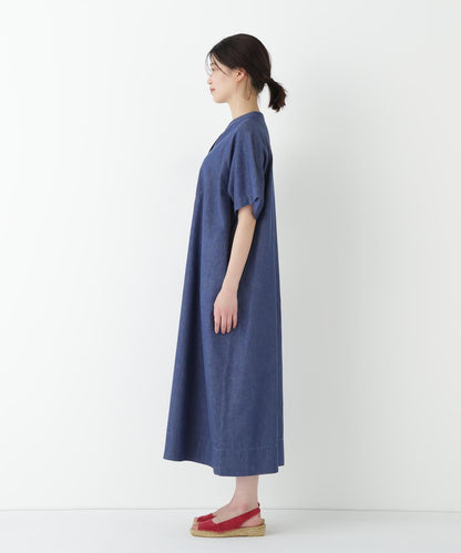 【限定顏色】淺色牛仔連衣裙