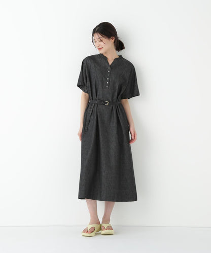 【限定顏色】淺色牛仔連衣裙