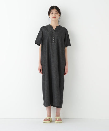 【限定顏色】淺色牛仔連衣裙