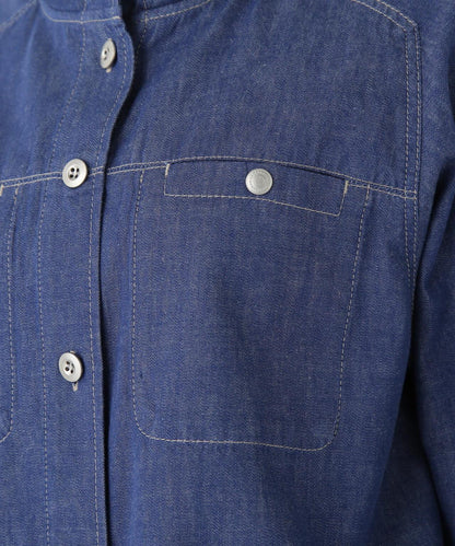 【限定】輕薄牛仔帽衫